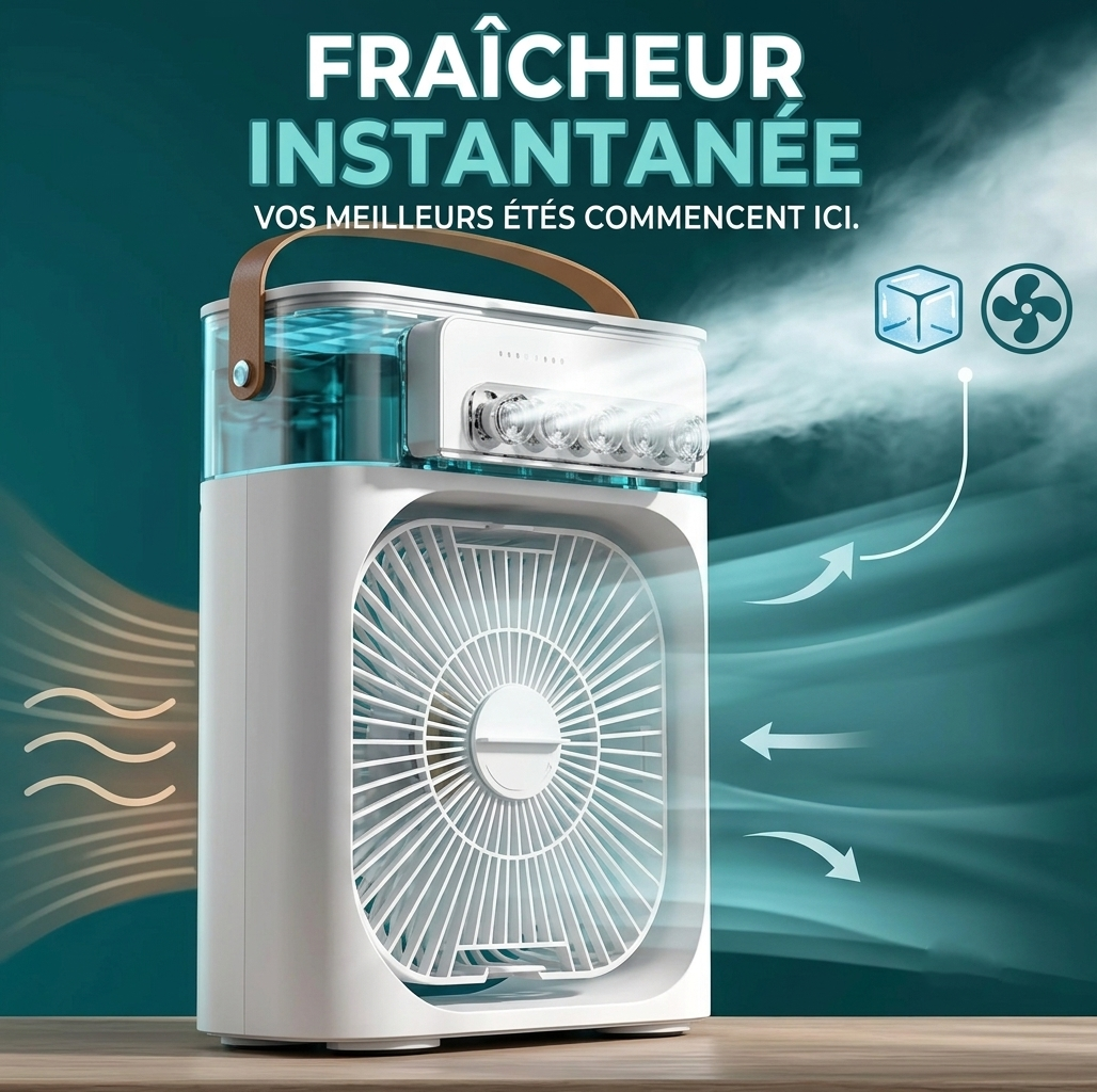 Mini Refroidisseur d'Air Portable – Votre bulle de fraîcheur, où que vous soyez