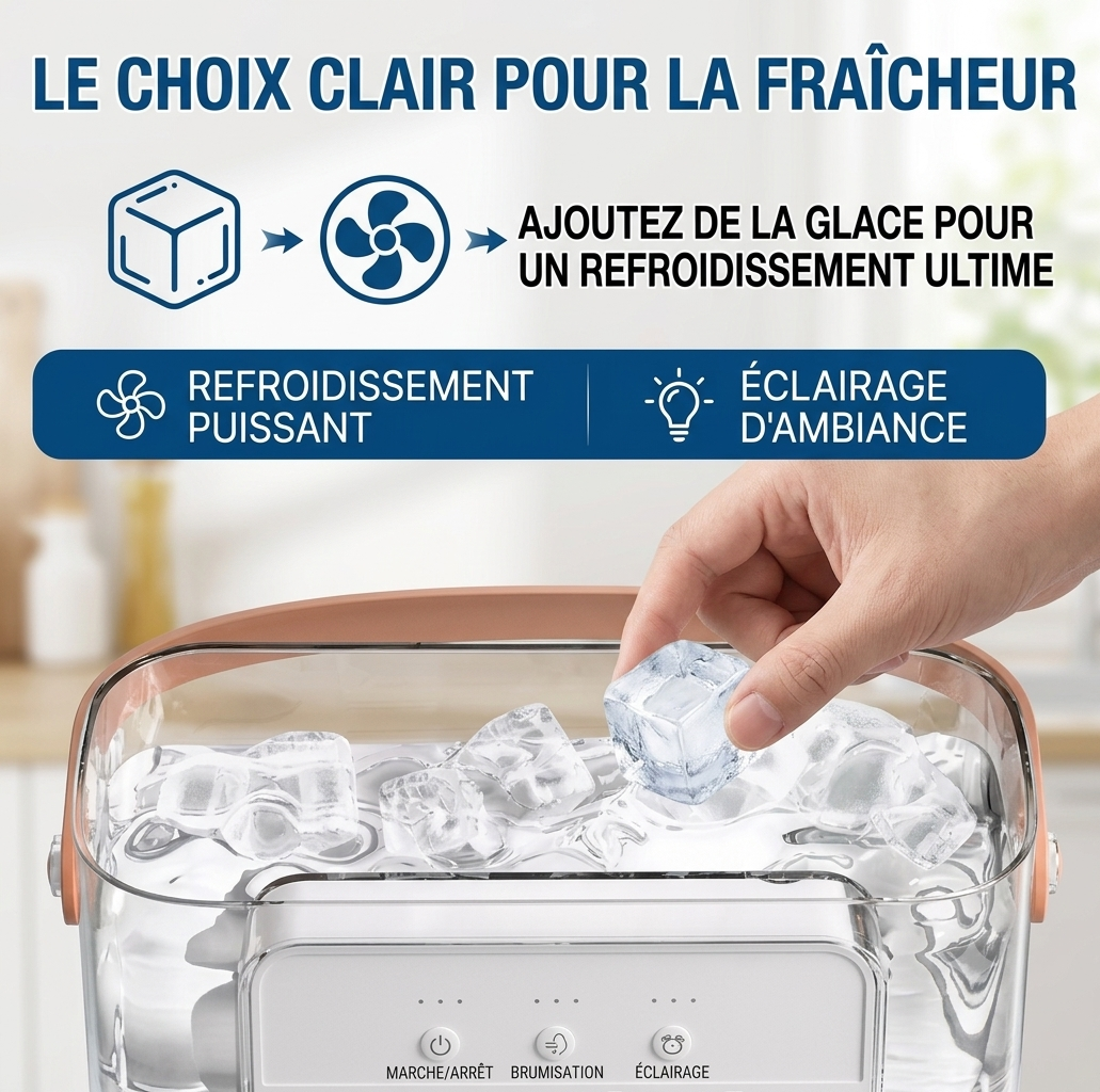 Mini Refroidisseur d'Air Portable – Votre bulle de fraîcheur, où que vous soyez
